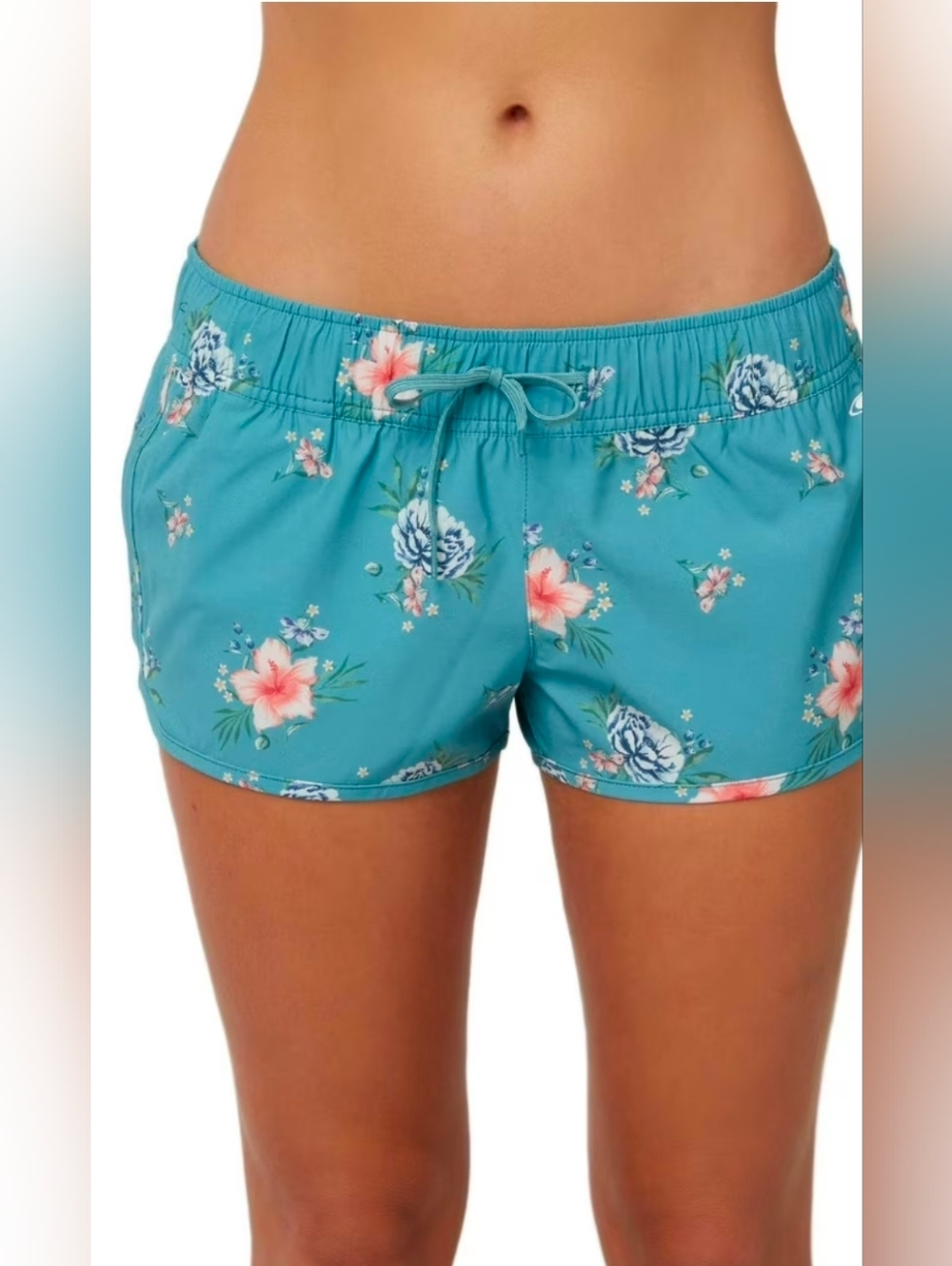 O'Neill Teal Floral Board Shorts